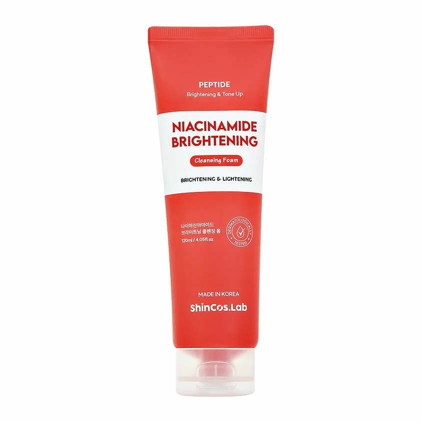 ShinCos.Lab Пенка для умывания c пептидами и ниацинамидом Niacinamide Brightening Peptide Cleanisng Foam