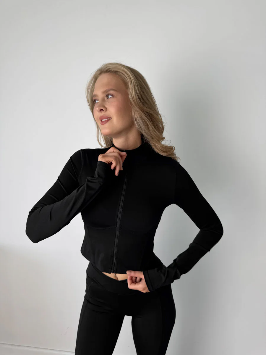 Рашгард средней длины на молнии Contour Zip