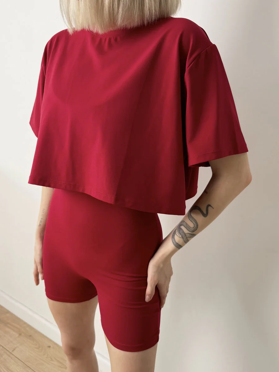 Футболка-топ укороченная свободная Loose Breeze Crop