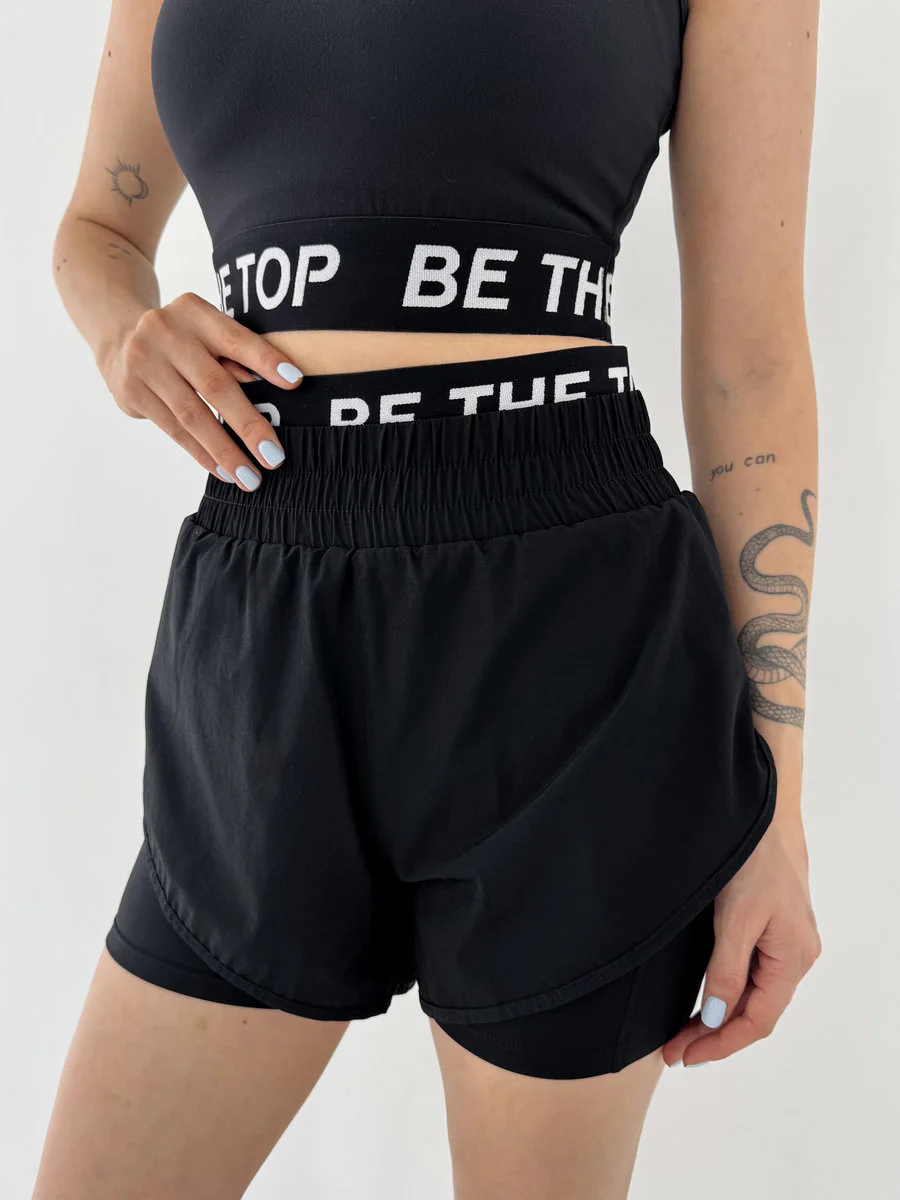 Шорты с удобной эластичной резинкой на поясе BE THE TOP