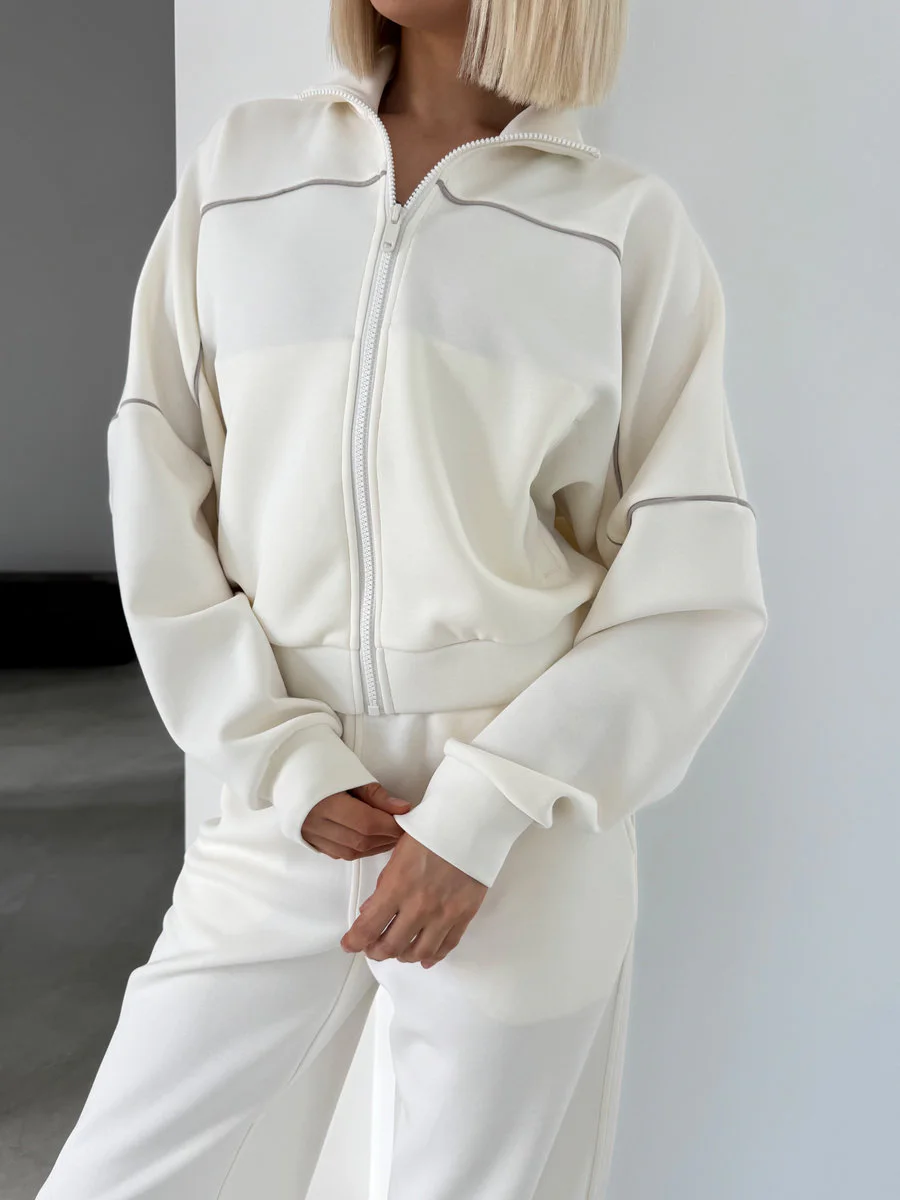 Толстовка на молнии Soft Comfort с воротником-стойкой из модала