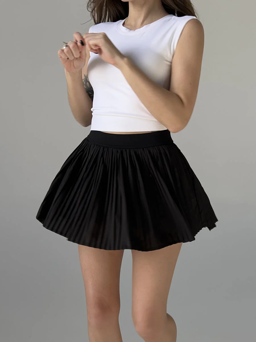 Спортивная юбка-шорты плиссе с эластичной резинкой Light Pleat Skirt