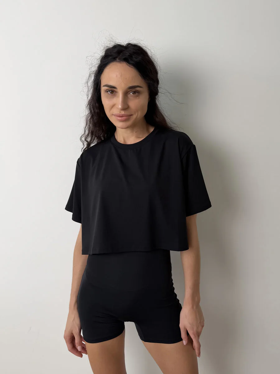 Футболка-топ укороченная свободная Loose Breeze Crop