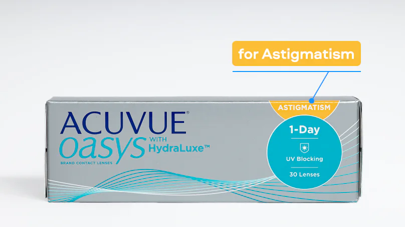 ACUVUE OASYS with HydraLuxe for ASTIGMATISM (30 линз)