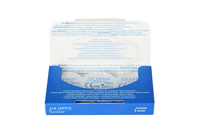 Контактные линзы AIR OPTIX Plus HydraGlyde (3 линзы)
