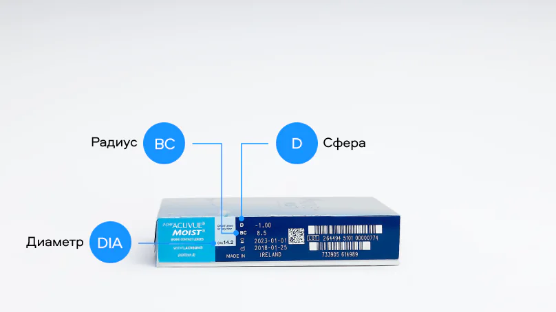 1 DAY ACUVUE MOIST (90 линз)