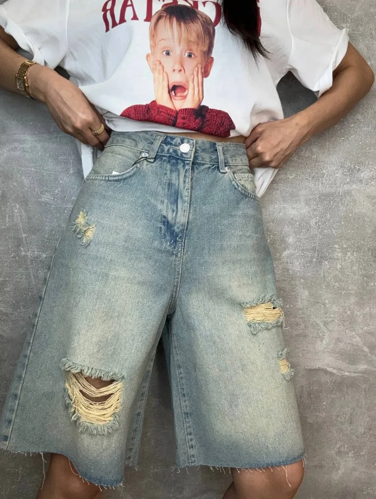 Джинсовые шорты Baggy