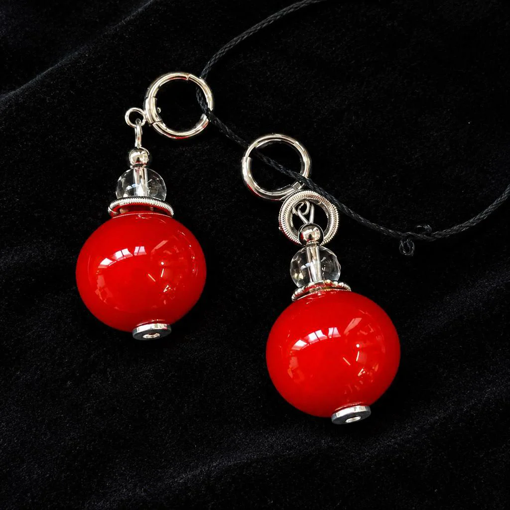 Серьги шары Murano