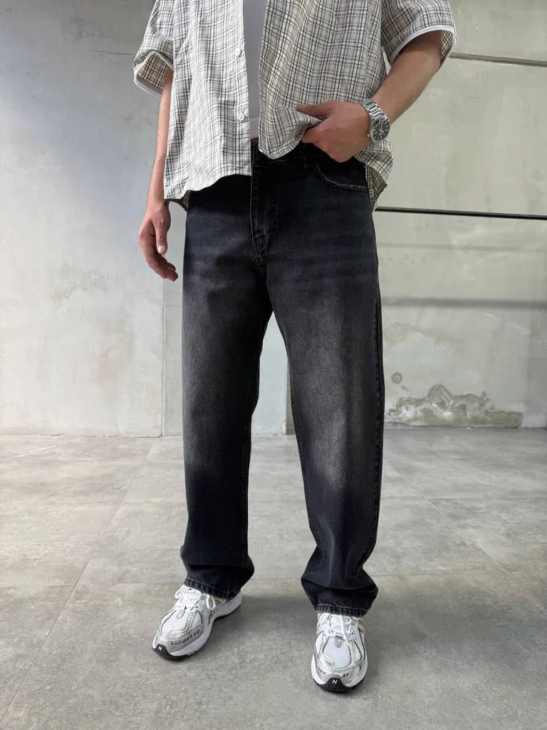 Джинсы BAGGY FIT графит